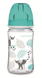 Антиколиковая бутылочка Canpol Babies Easystart Jungle, 240 мл, серый с бирюзовым (35/227_grey)