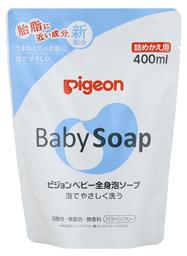 Мыло-пенка для младенцев с рождения Pigeon, сменный блок, 400 мл (08352)