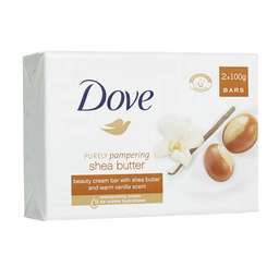 Крем-мило Dove Purely Pampering Shea Butter Beauty Cream Bar Обійми ніжності, з олією ши, 200 г (2 шт по 100 г)