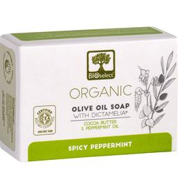 Мило для тіла та обличчя BIOselect Organic Olive Oil Soap Spicy Peppermint 80 г