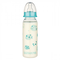 Пляшечка Baby-Nova Декор, 240 мл, бірюзовий (3960066)