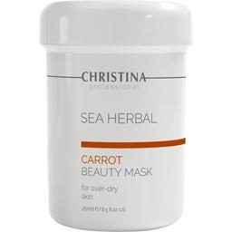 Морквяна маска краси для сухої, подразненої та чутливої шкіри Christina Sea Herbal Carrot Beauty Mask 250 мл