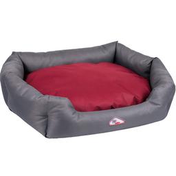 Лежак Pet Fashion Bosphorus 3, 95x78x24 см, серый с красным