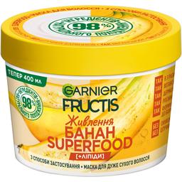 Маска для дуже сухого волосся Garnier Fructis Superfood Mask Банан 400 мл