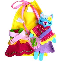 Набор для шитья игрушки Аплі Краплі Лама с одеждой и аксессуарами (ЗІ-02)