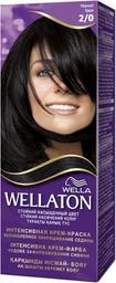 Стойкая крем-краска для волос Wellaton, оттенок 2/0 (чёрный), 110 мл