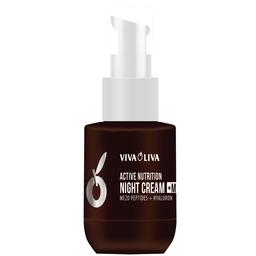 Крем для лица обличчя нічний + маска Viva Oliva Mezo Peptides+Hyaluron Night Cream + Mask Active Nutrition 75 мл (6870)