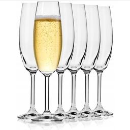 Набор бокалов для шампанского Krosno Venezia, стекло, 200 мл, 6 шт. (788098)
