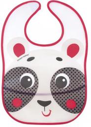 Пластиковый нагрудник с карманом Canpol Babies Hello Little Панда, бежевый (9/232_bei)