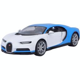 Автомодель Maisto Bugatti Chiron бело-голубой - тюнин, 1:24 (32509 white/blue)