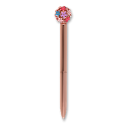 Ручка кулькова Offtop Квітка, бежева (870138)
