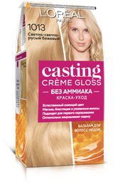 Краска-уход для волос без аммиака L'Oreal Paris Casting Creme Gloss, тон 1013 (Светло-светло-русый бежевый), 120 мл (A5776876)