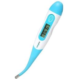 Медичний електронний термометр BabyOno з м'яким носиком, блакитний-білий (788)