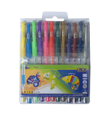 Гелевые ручки ZiBi Neon Metallic Kids Line, 12 шт. (ZB.2205-99)