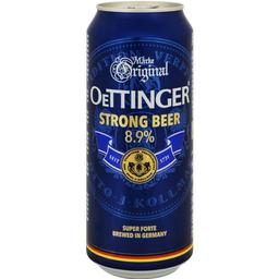 Пиво Oettinger Strong Beer Крепкое светлое 8.9% ж/б 0.5 л