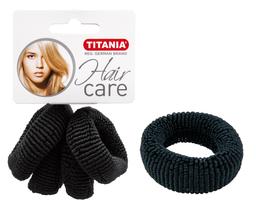 Набір резинок для волосся Titania, 4 шт., чорний (7874)