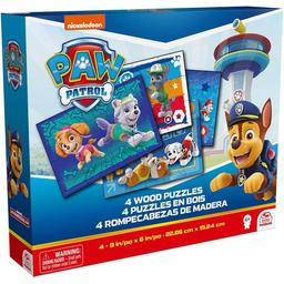 Пазл Paw Patrol деревянный 4 в 1 (SM98490/6066803)