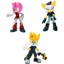 Набір ігрових фігурок Sonic Prime Ребел - Руж, Тейлз, Рості Роуз, 6,5 см (SON2020C)