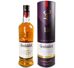 Виски Glenfiddich Single Malt Scotch, 15 лет, 40 %, 0,7 л (476802)