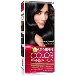 Фарба для волосся Garnier Color Sensation відтінок 1.0 (ультра чорний), 110 мл (C5651012)