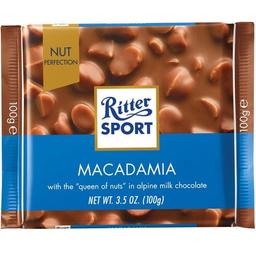 Шоколад молочний Ritter Sport з горіхом макадамія, 100 г (758034)