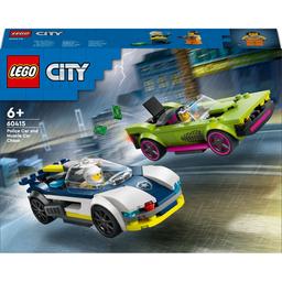 Конструктор LEGO City Переслідування маслкара на поліцейському автомобілі 213 деталі (60415)