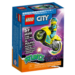 Конструктор LEGO City Stuntz Кибер трюковой байк, 13 деталей (60358)