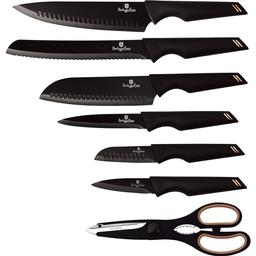 Набір ножів Berlinger Haus Black Rose Collection, 7 предметів, чорний (BH 2688)
