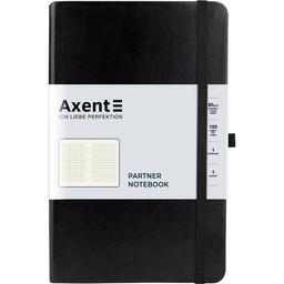 Книга записная Axent Partner Lux A5- в клеточку 96 листов черная (8202-01-A)