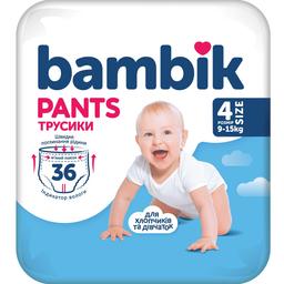Подгузники-трусики Bambik 4 (9-15 кг) 36 шт.