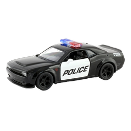 Машинка Uni-fortune Dodge Challenger Police Car, 1:32, черный (554040P)