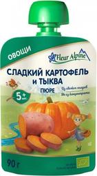 Овочеве пюре Fleur Alpine Солодка картопля і гарбуз, 90 г