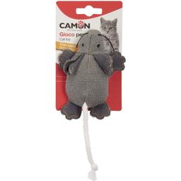 Игрушка для кошек Camon Джинсовая мышка, с ароматом кошачьей мяты, 10 см, в ассортименте