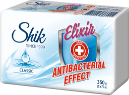 Мило туалетне тверде Shik Elixir Antibacterial Effect Classik, 350 г (5 шт. по 70 г)