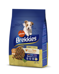 Сухий корм для собак маленьких порід Brekkies Dog Mini, з куркою і овочами, 3 кг