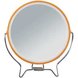 Дзеркало подвійне Titania на металевій підставці 13 см помаранчеве (1500 L оранж)