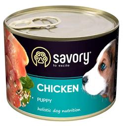 Влажный корм для щенков всех пород Savory Dog All breeds Puppy, с курицей, 200 г