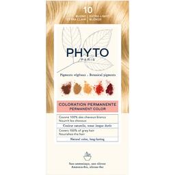 Крем-краска для волос Phyto Phytocolor, тон 10 (экстрасветлый блонд), 112 мл (PH10106)