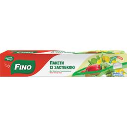 Пакети із застібкою-слайдером Fino для зберігання і заморозки 3 л 10 шт.