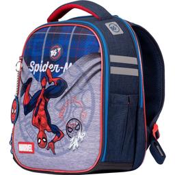 Рюкзак каркасний Yes H-100 Marvel.Spiderman, синий с серым (552139)