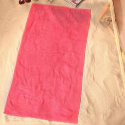 Полотенце Sarah Anderson Plaj Palmiye Mercan, 140х70 см, розовое (svt-2000022315944)