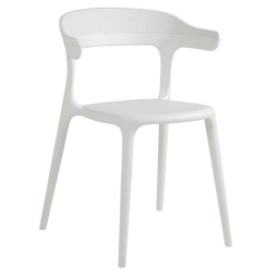 Кресло Papatya Luna-Stripe, белое сиденье, верх белый (821964)
