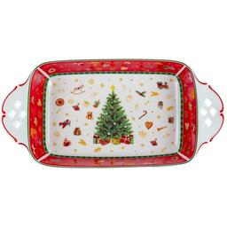Шубниця Lefard Christmas delight, 30.5х15.5х5.5 см, біла з червоним (985-112)
