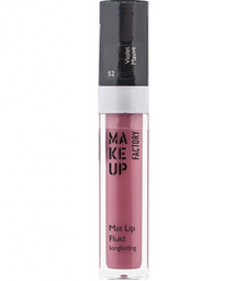Стойкий матовый флюид для губ Make up Factory Mat Lip Fluid longlasting, тон 52 (Violet Mauve), 6,5 мл (464523)