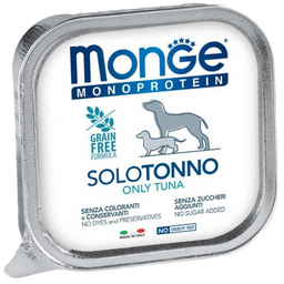 Вологий корм Monge Dog Solo, для дорослих собак, 100% тунець, 150 г