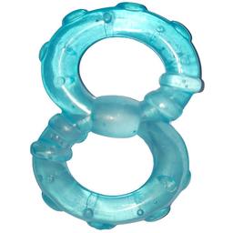 Прорізувач для зубів Курносики Міні силіконовий з водою блакитний (7045 гол)