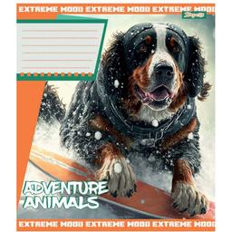 Тетрадь общая 1 Вересня Adventure Animals, А5, в клетку, 18 листов (766315)