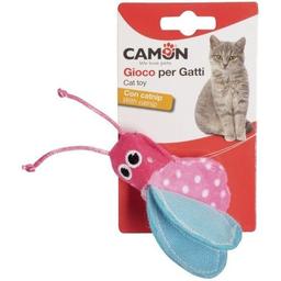 Игрушка для кошек Camon Красочное насекомое, с ароматом кошачьей мяты, 8 см, в ассортименте