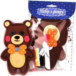 Набір для творчості Аплі Краплі Зший сам іграшку з фетру "Ведмедик" (СИ-01)