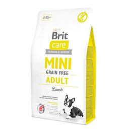 Беззерновий сухий корм для собак мініатюрних порід Brit Care GF Mini Adult Lamb, з ягням, 2 кг